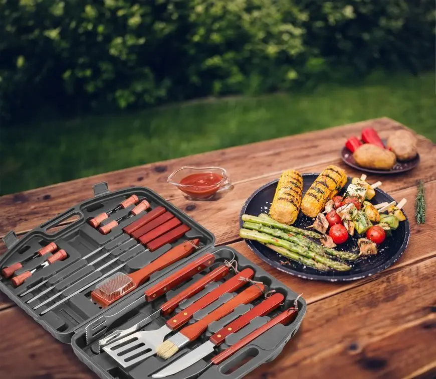 Set pentru gratar Strend Pro 2212833 (Inox/Light Brown)