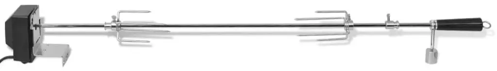 Rotisor electric pentru gratar VidaXL 42249 (Silver/Black)