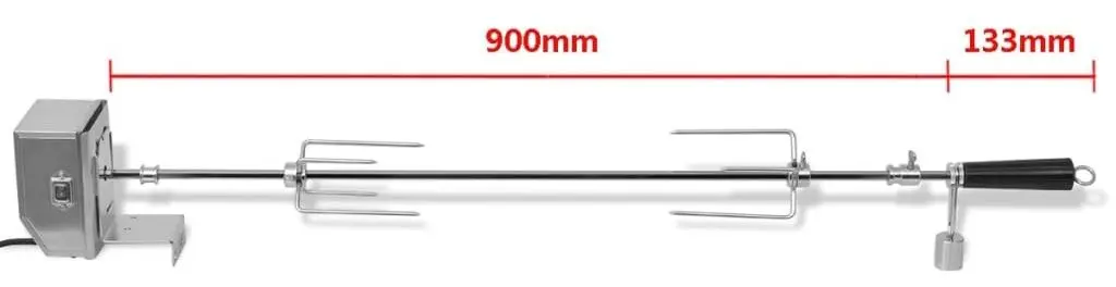 Rotisor electric VidaXL 42244 (Inox)