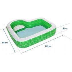 Piscina gonflabila pentru copii Bestway Tropical Paradise (Green) Thumb