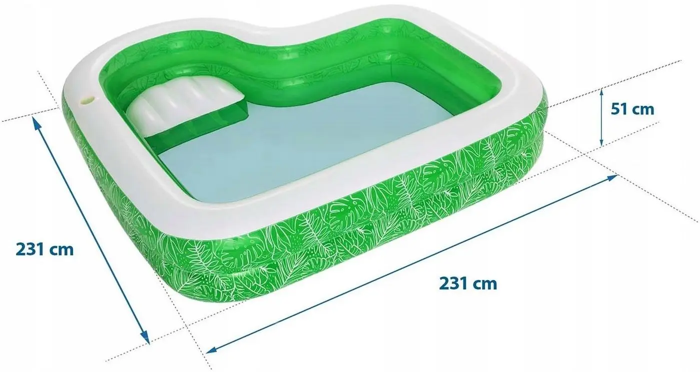 Piscina gonflabila pentru copii Bestway Tropical Paradise (Green) - 3