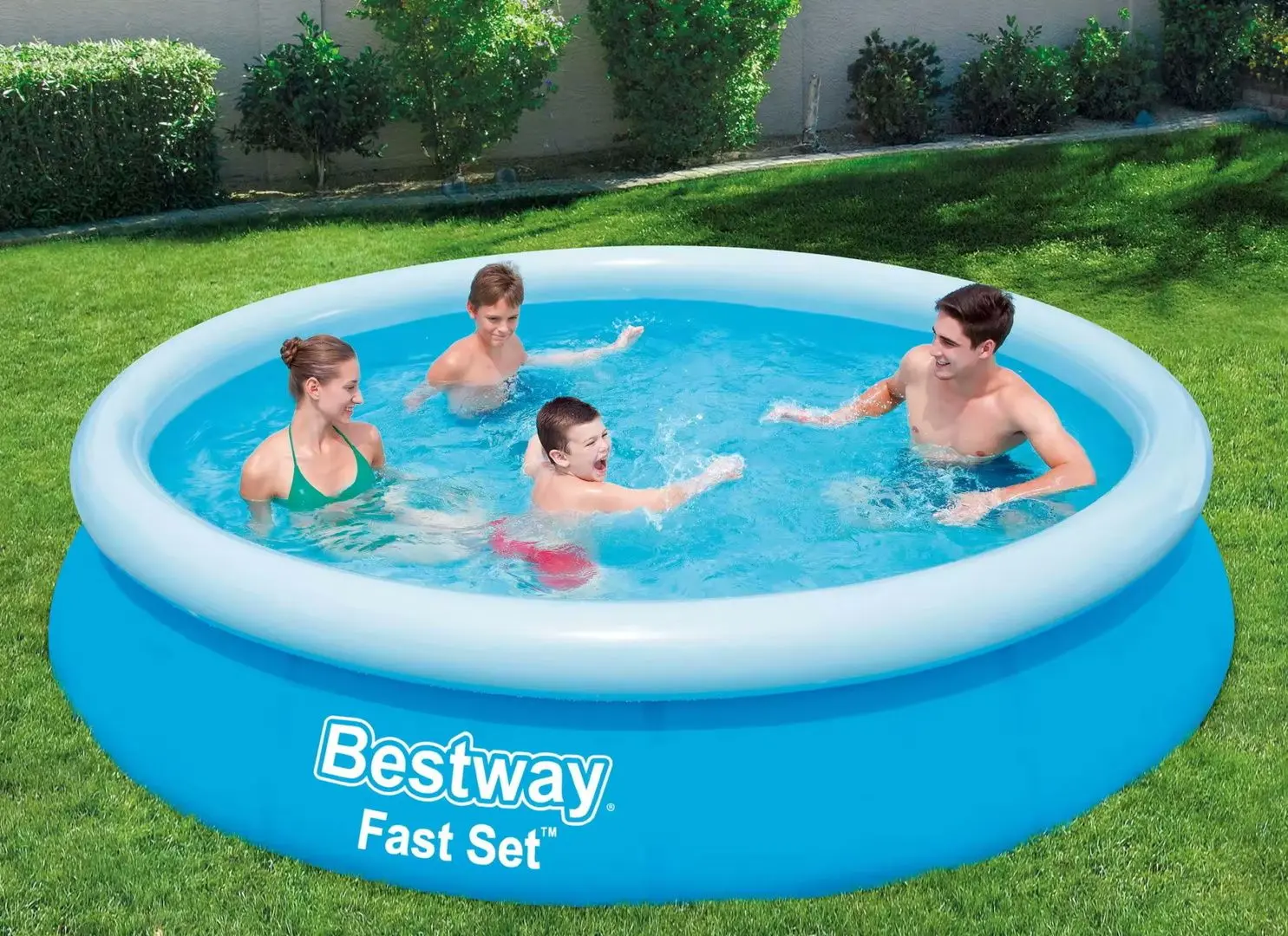 Piscina gonflabila Bestway Fast Set 57273 (Blue/White)
