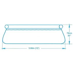 Piscina gonflabila Bestway Fast Set 57273 (Blue/White) Thumb
