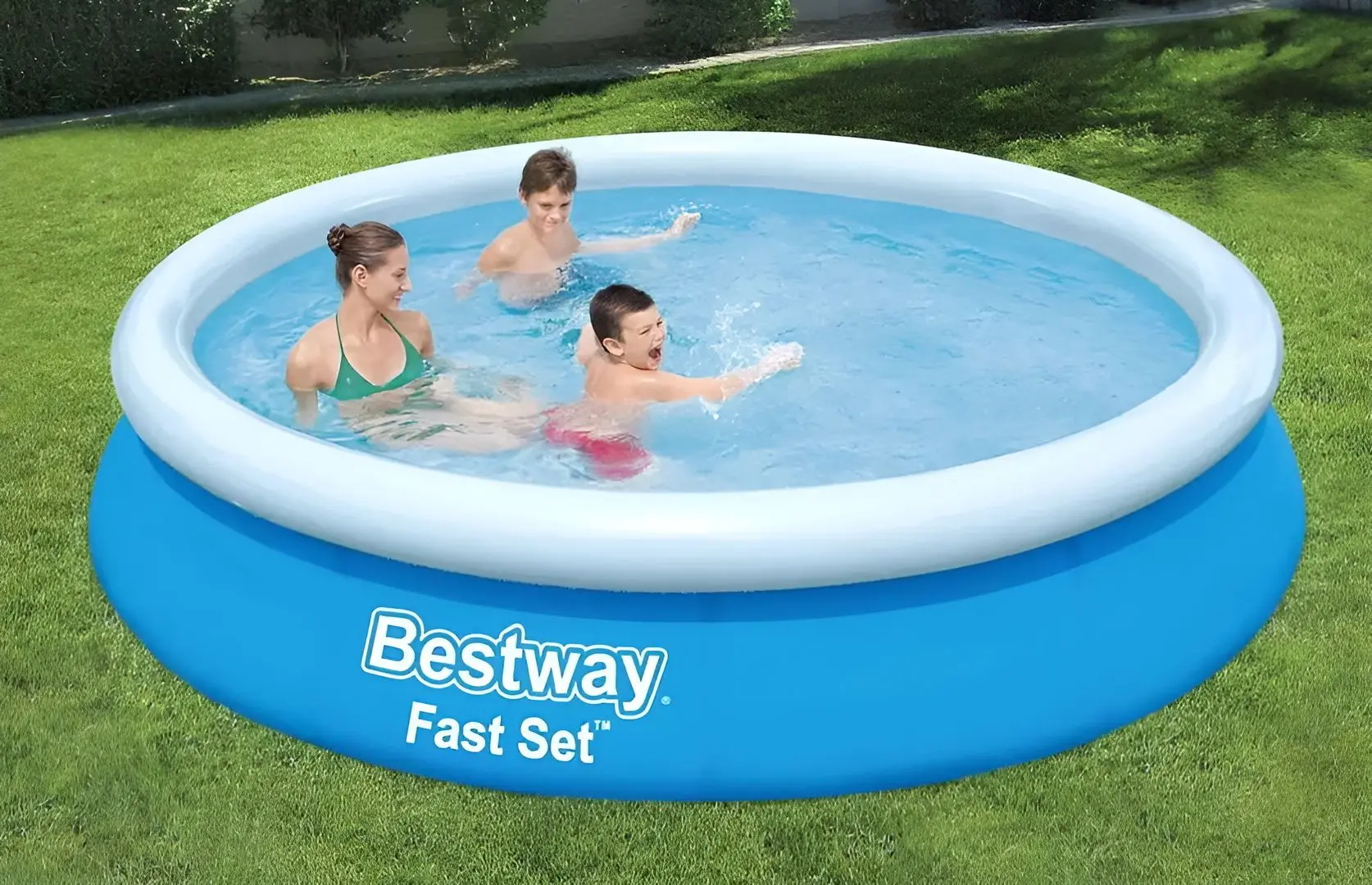 Piscina gonflabila Bestway Fast Set 57274 (Blue/White)