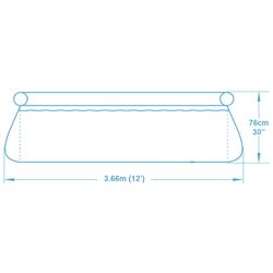 Piscina gonflabila Bestway Fast Set 57274 (Blue/White) Thumb