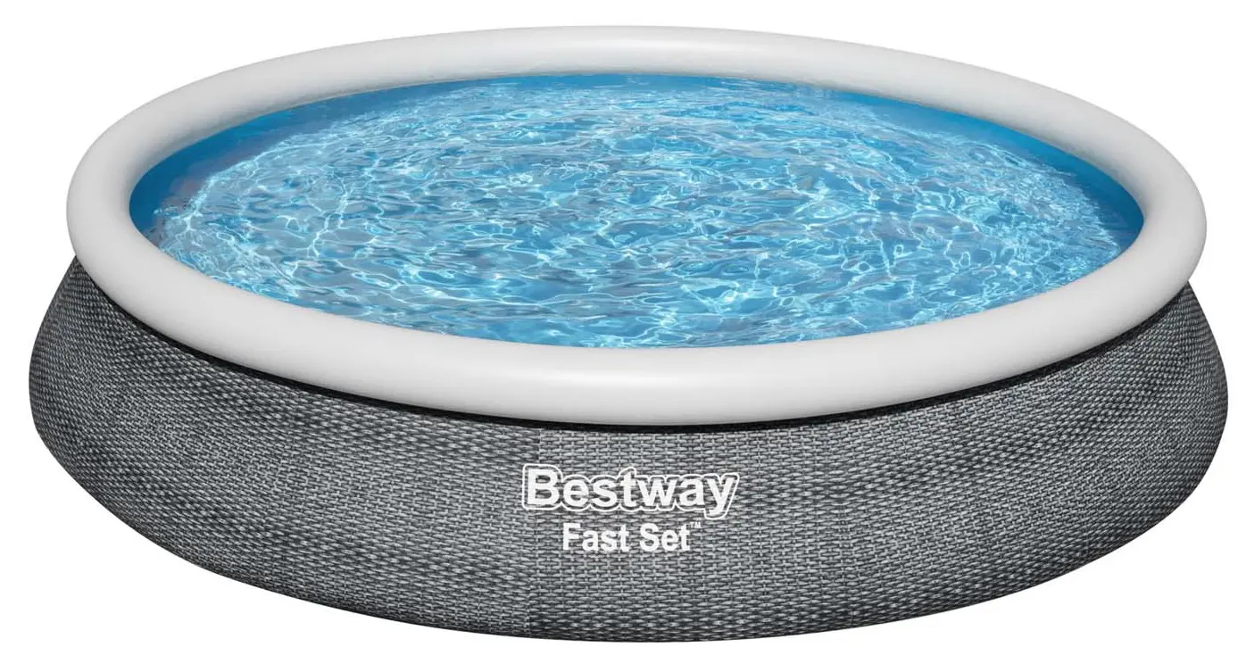 Надувной бассейн Bestway Fast Set 57313 (Grey)