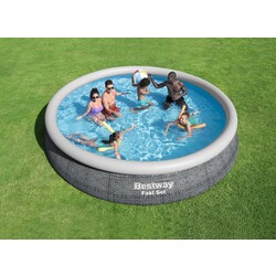 Надувной бассейн Bestway Fast Set 57313 (Grey) Thumb