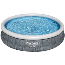 Piscina gonflabila Bestway Fast Set 57443 BW (Grey)