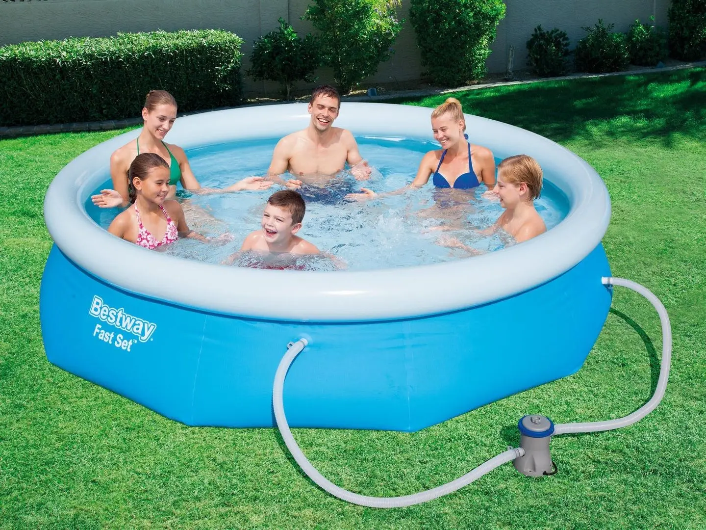Piscina gonflabila Bestway Fast Set 57456 BW (Blue)