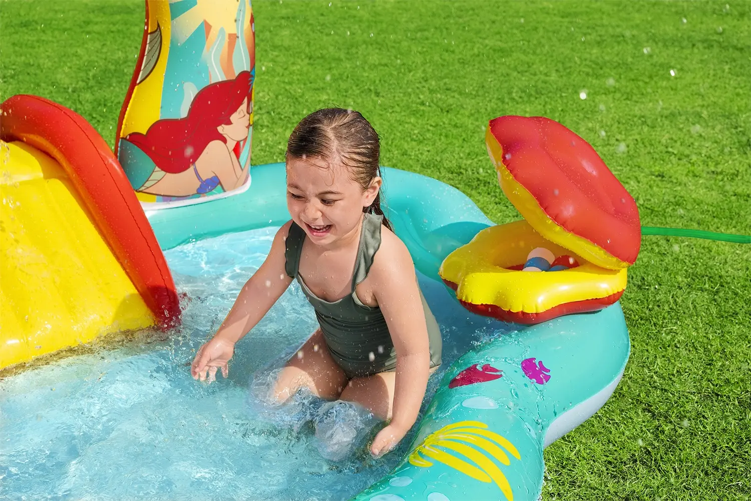 Piscina-centru de joaca gonflabil Bestway Disney Little Mermaid 91097BW (Multicolour) - 9