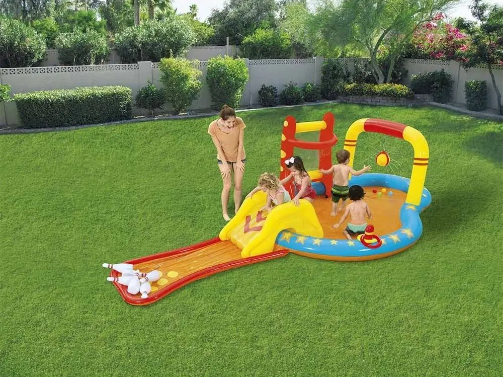 Piscina-centru de joaca gonflabil Bestway Little Champions 53068 (Orange)