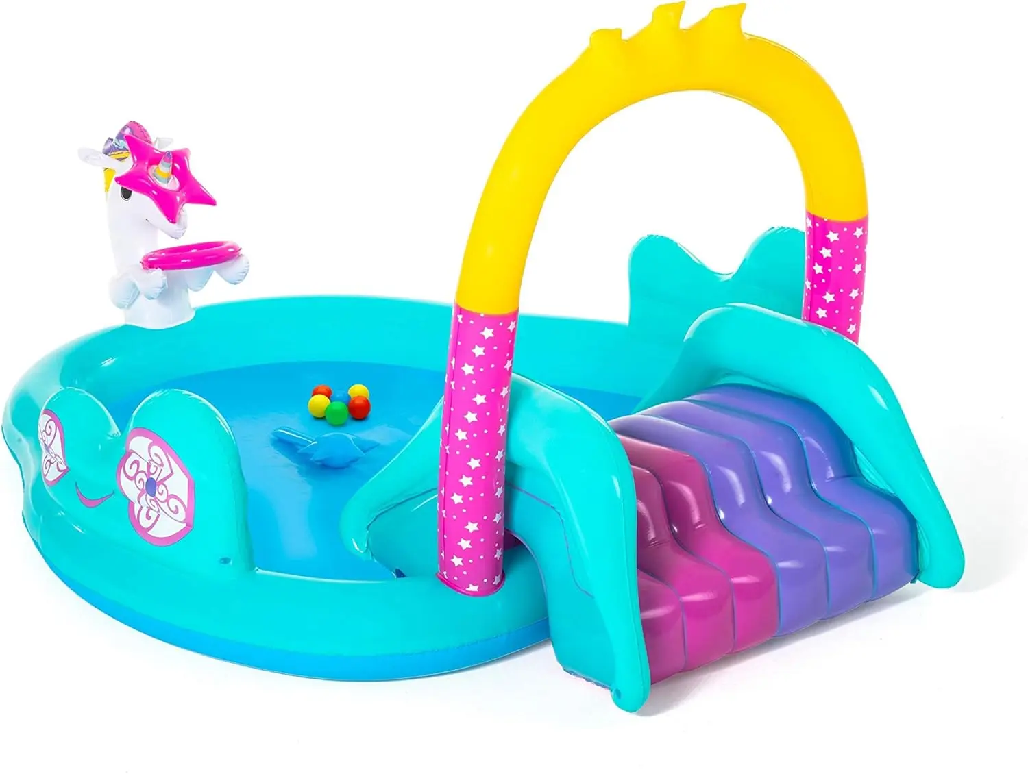 Centru de joaca gonflabil Bestway Magical Unicorn 53097BW (Blue)