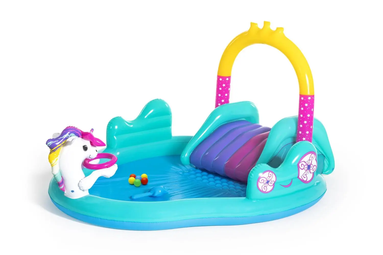 Centru de joaca gonflabil Bestway Magical Unicorn 53097BW (Blue)
