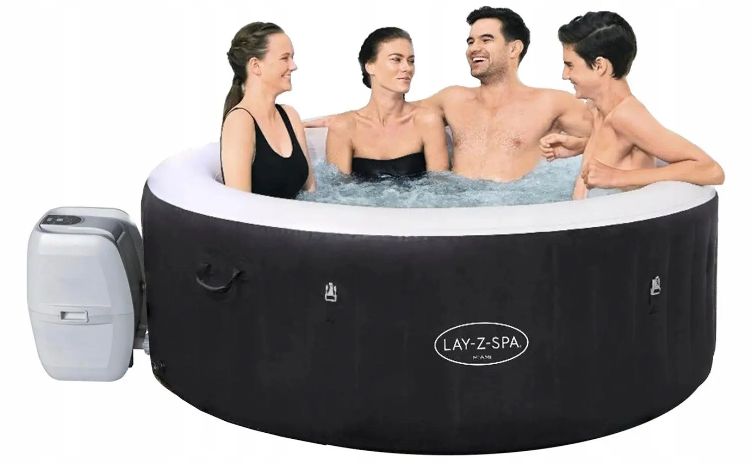 Jacuzzi Bestway Lay-Z Miami Airjet (Black/White)