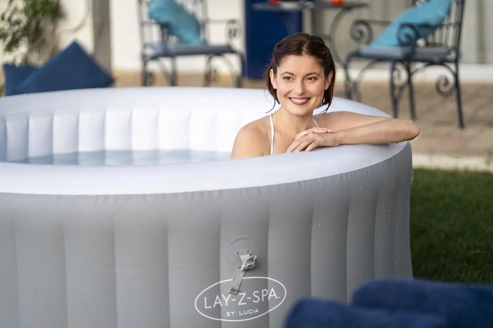 Jacuzzi Bestway Lay-Z-Spa St.Lucia AirJet 60037BW (Grey)