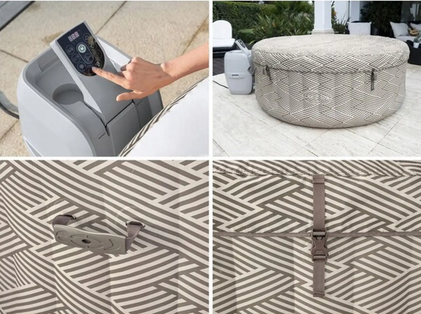 Jacuzzi Bestway Madrid AirJet 60055BW (Brown)