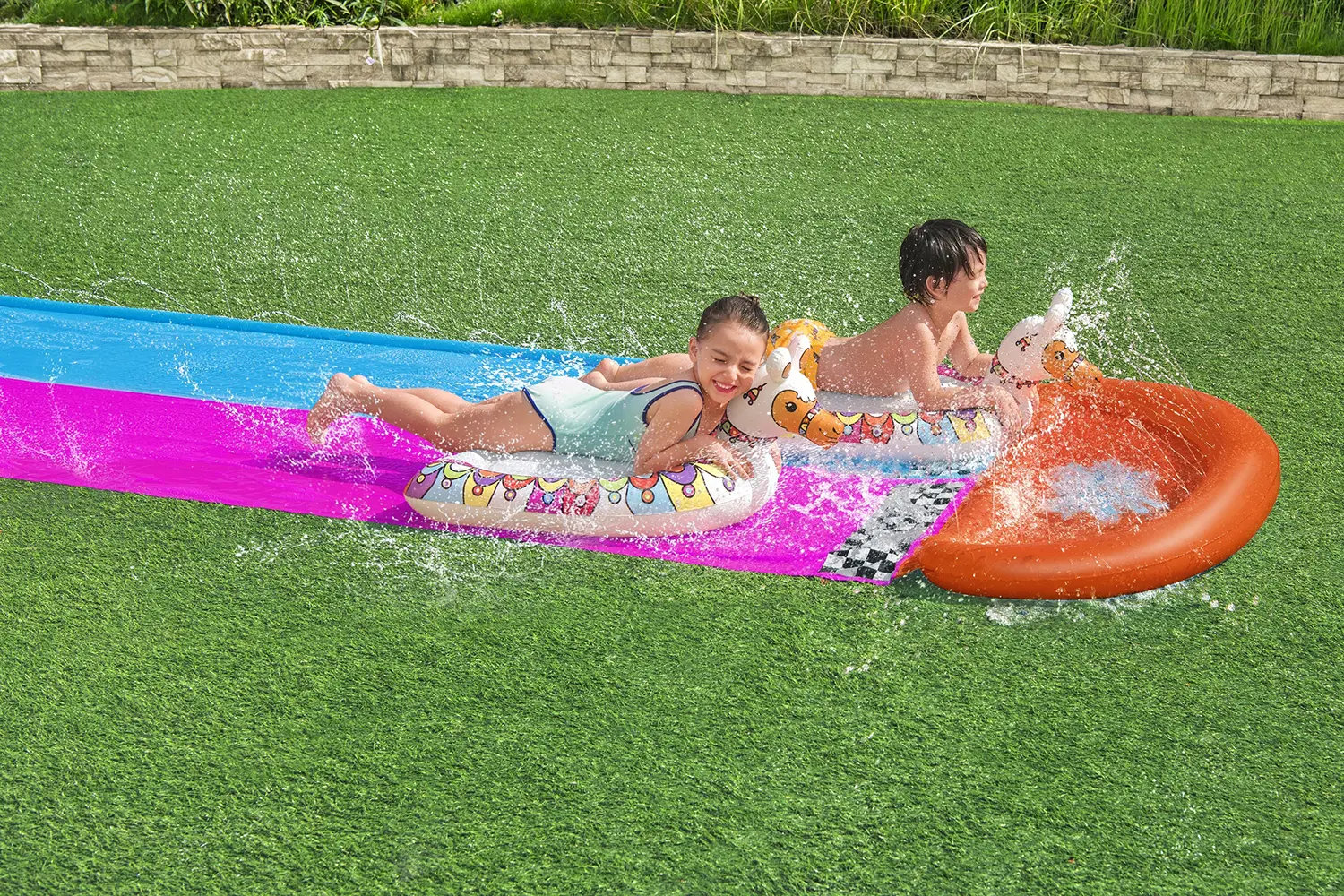 Водная дорожка Bestway H2O GO Lama 52320 (Pink/Blue)