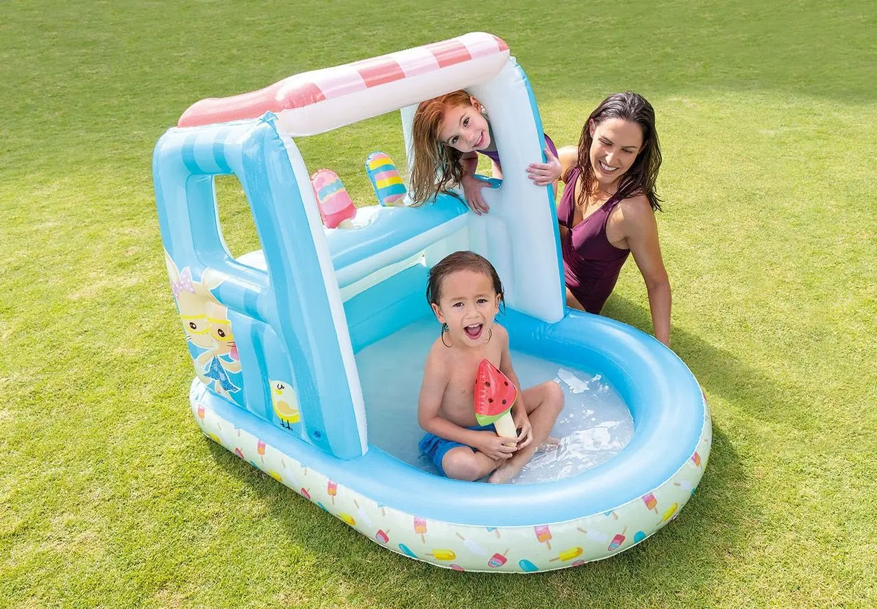 Piscina-centru de joacă Intex Ice Cream 48672 (Blue) - 5