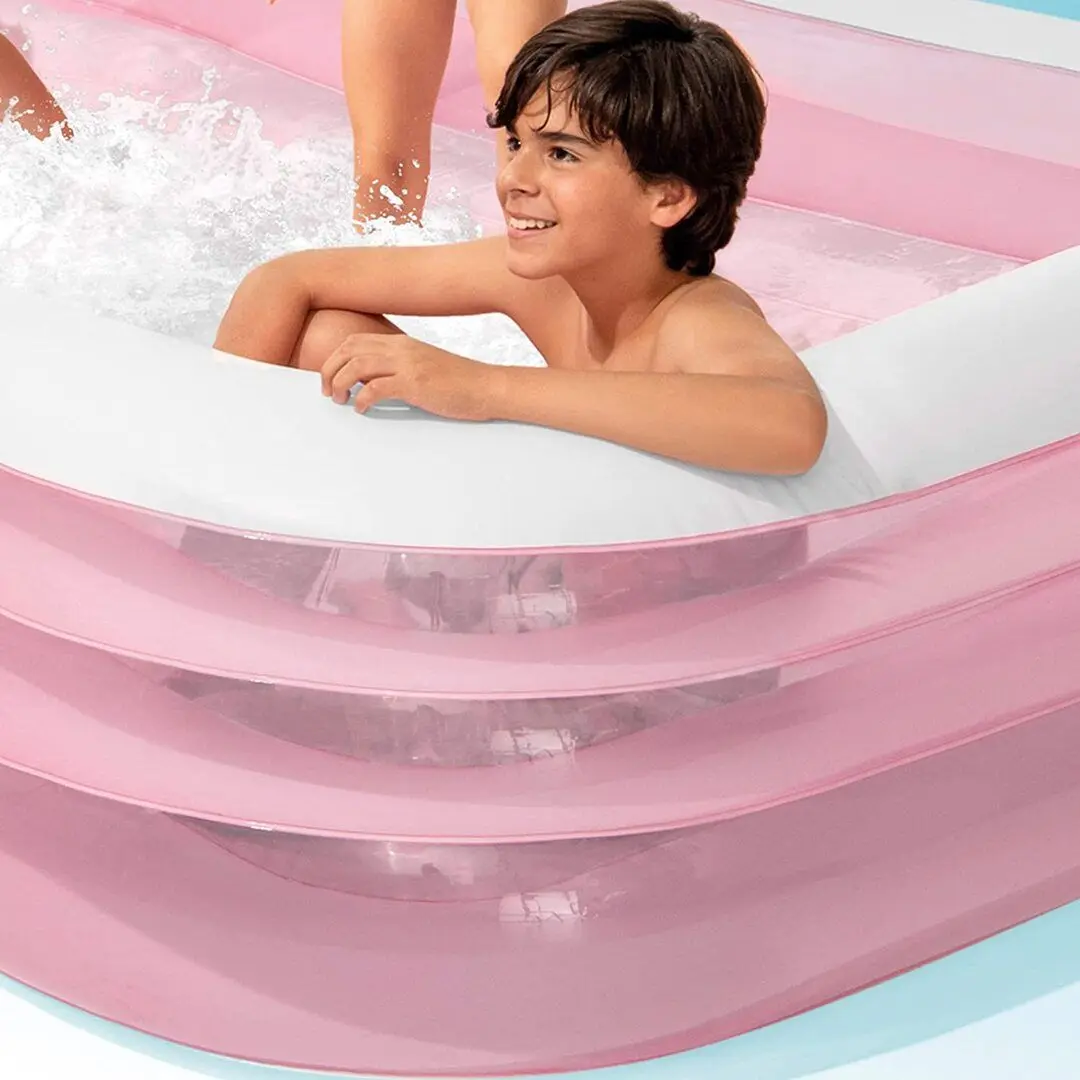Детский надувной бассейн Intex Bath 58487 (White/Pink)