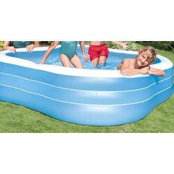Детский надувной бассейн Intex Beach Wave 57495 (Blue/White) Thumb