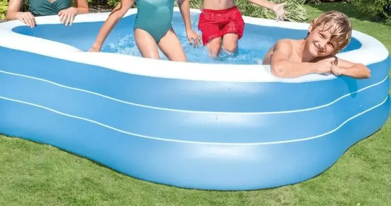 Детский надувной бассейн Intex Beach Wave 57495 (Blue/White)