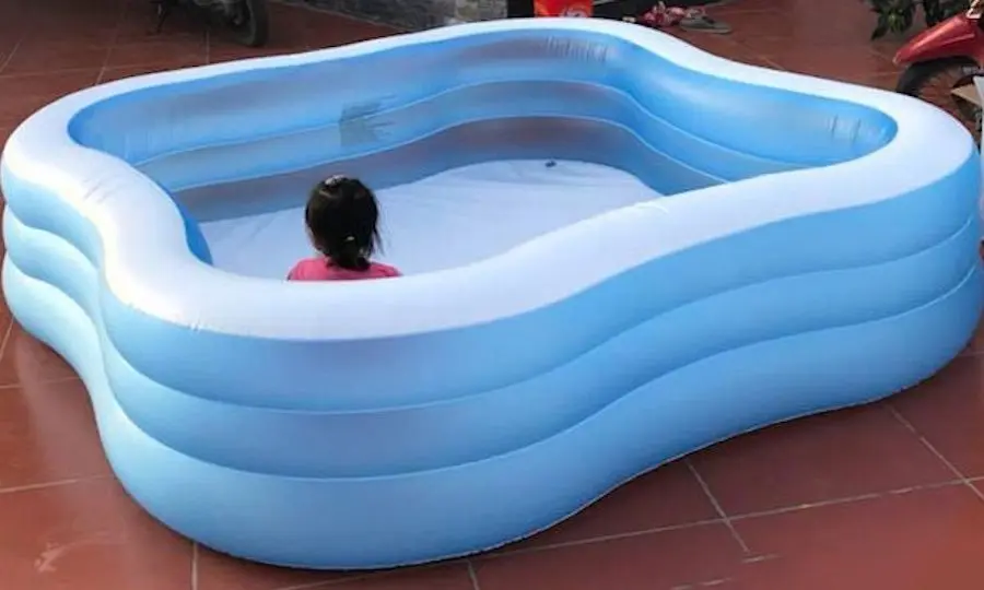 Детский надувной бассейн Intex Beach Wave 57495 (Blue/White)