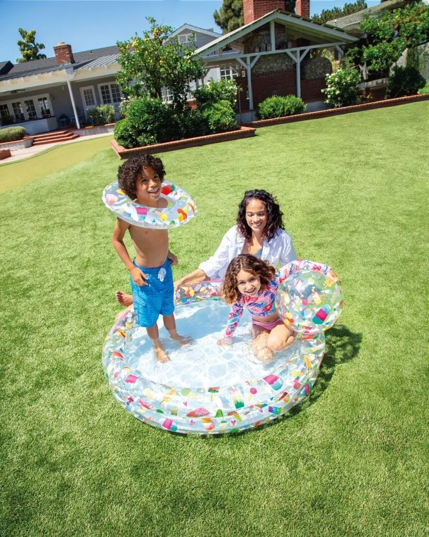 Детский надувной бассейн Intex Fruits 59460 (Blue)