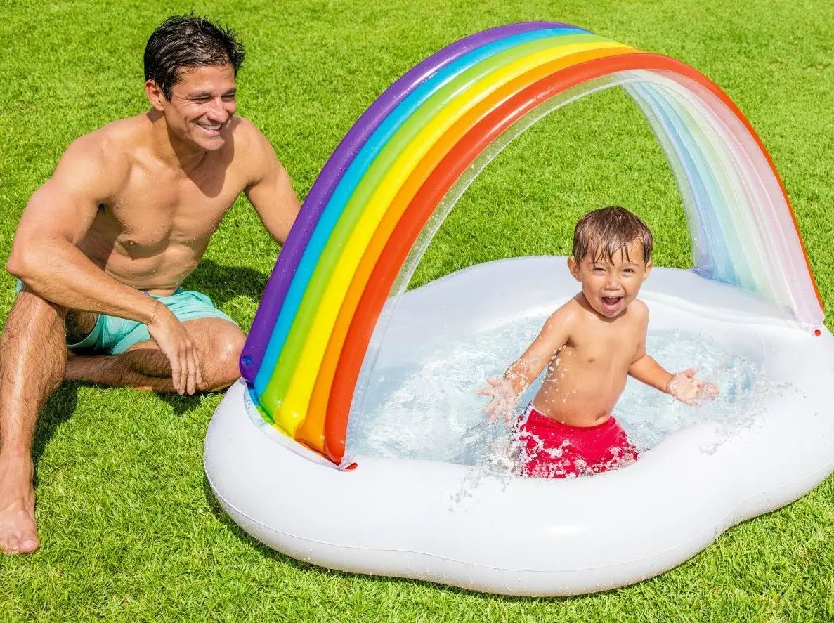 Piscina gonflabila pentru copii Intex Rainbow Cloud 57141