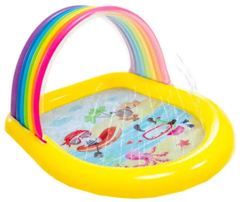 Детский надувной бассейн Intex Rainbow (Yellow) - 2