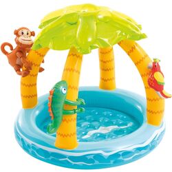 Piscina gonflabila pentru copii Intex Tropical Island 58417 (Blue/Yellow)