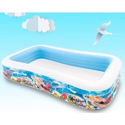 Piscina gonflabila pentru copii Intex Tropical Reef 58485 (White/Blue) Thumb