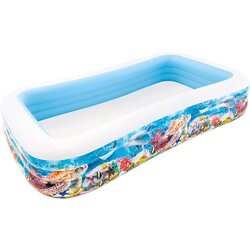 Piscina gonflabila pentru copii Intex Tropical Reef 58485 (White/Blue)