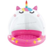 Детский надувной бассейн Intex Unicorn 58438 (White/Pink)