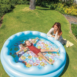 Piscină gonflabilă pentru copii Intex Wavy Edge 56191 (Multicolour) Thumb