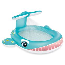 Piscina gonflabila pentru copii Intex Whale Spray 57440