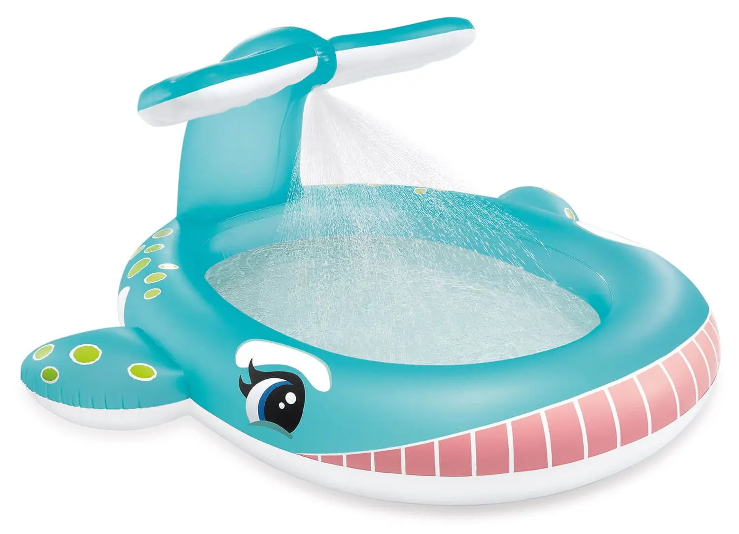 Piscina gonflabila pentru copii Intex Whale Spray 57440