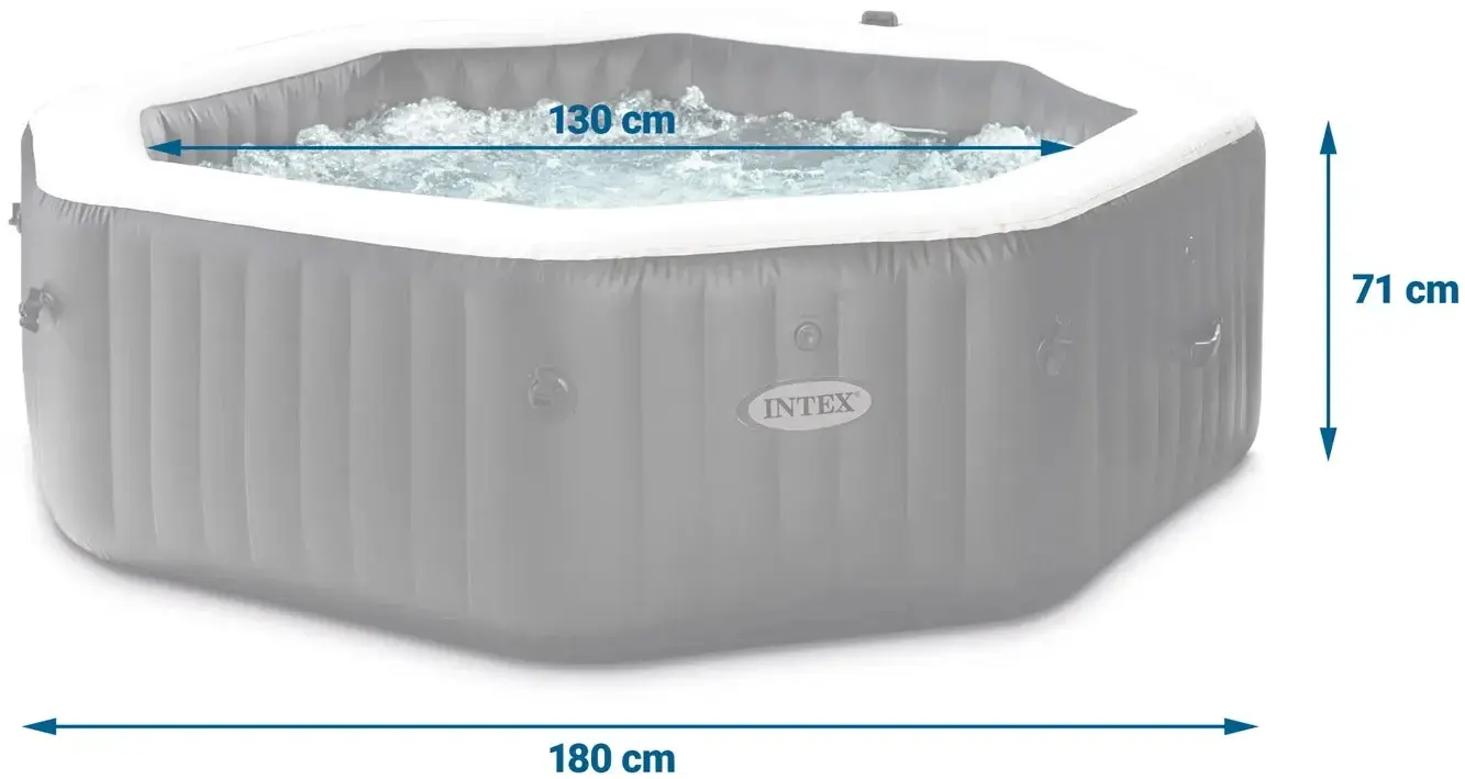 Надувное СПА джакузи Intex 28458-Z (Black/White) - 3