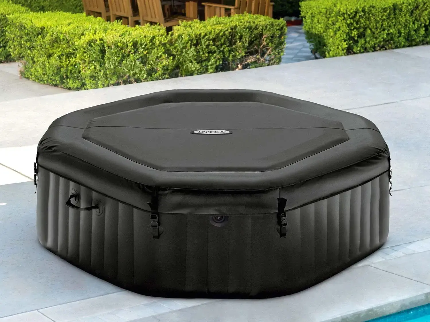 Надувное СПА джакузи Intex 28458-Z (Black/White) - 4