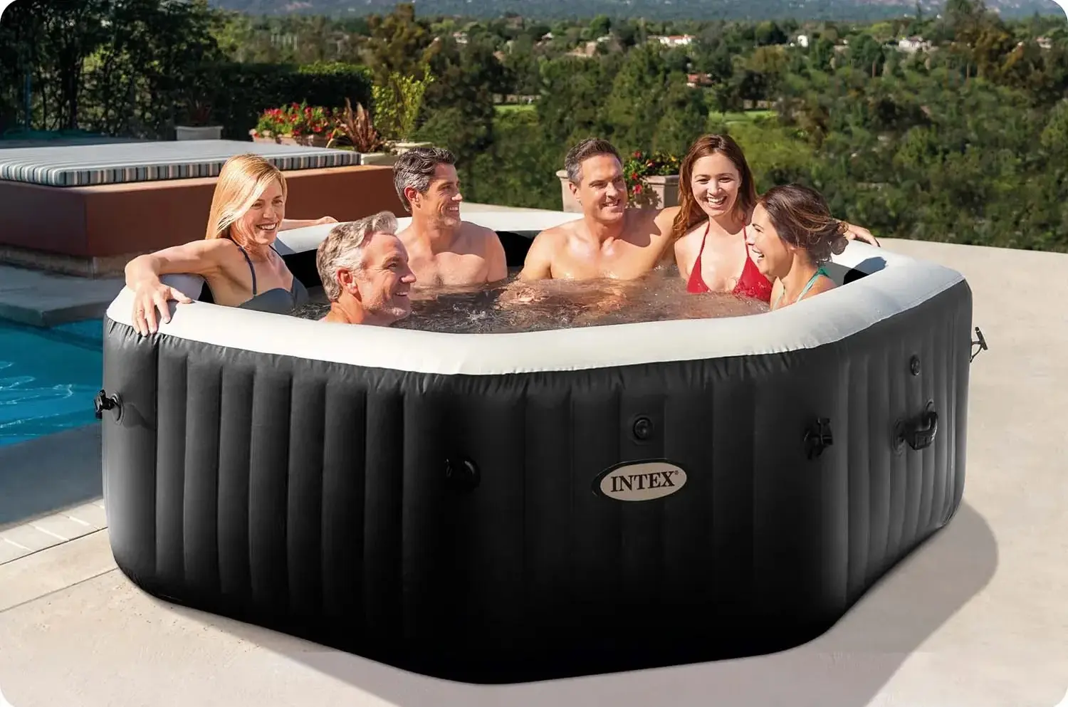 Jacuzzi SPA gonflabil Intex 28462-Z (Black/White) - 4