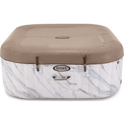 Jacuzzi SPA gonflabil Intex Calacatta Dual Zone Deluxe 28464 (White/Brown) Thumb