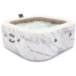 Jacuzzi SPA gonflabil Intex Calacatta Dual Zone Deluxe 28464 (White/Brown)