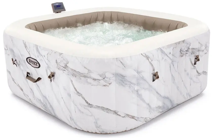 Jacuzzi SPA gonflabil Intex Calacatta Dual Zone Deluxe 28464 (White/Brown)