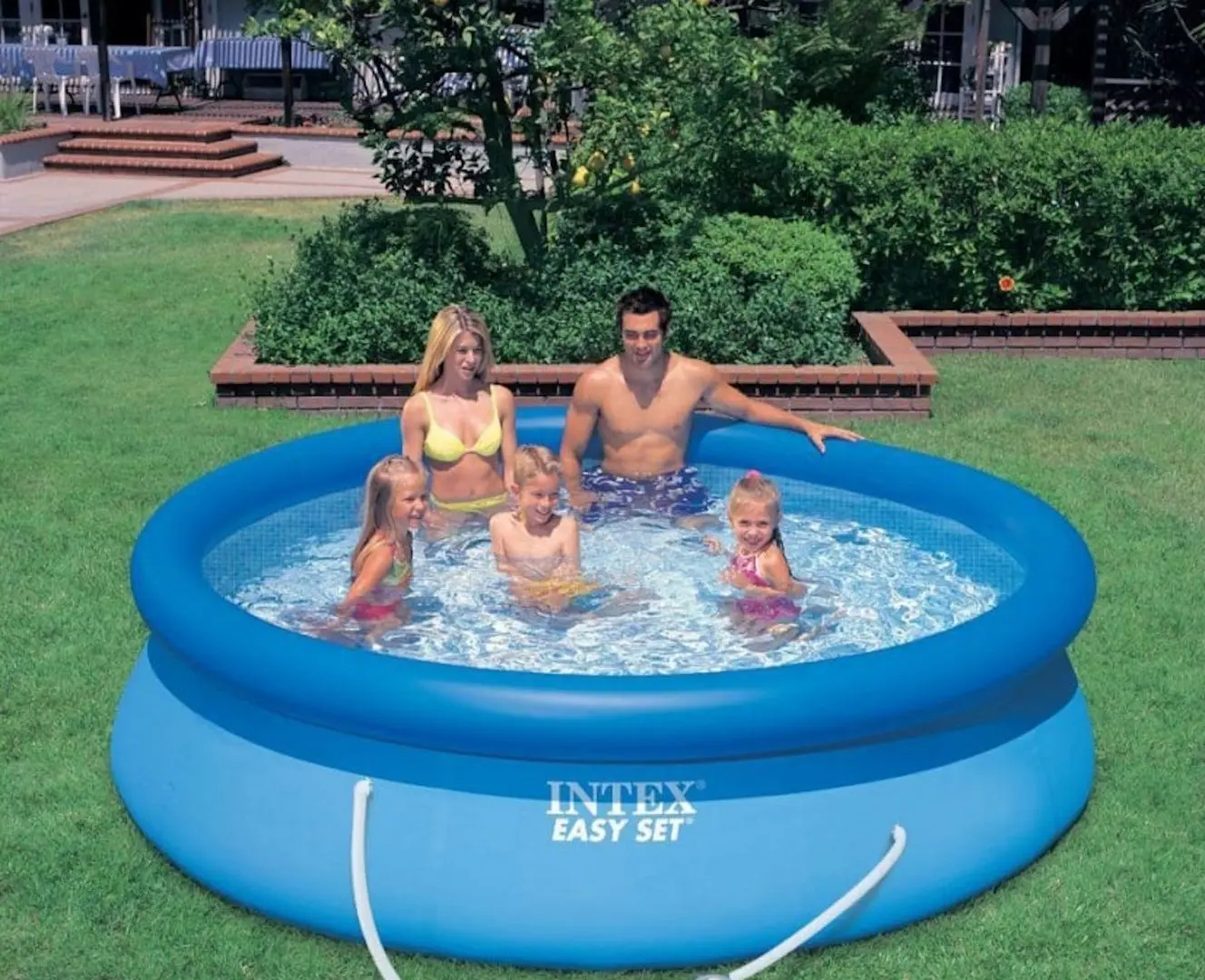 Надувной бассейн Intex Easy Set 28122 (Blue) - 4
