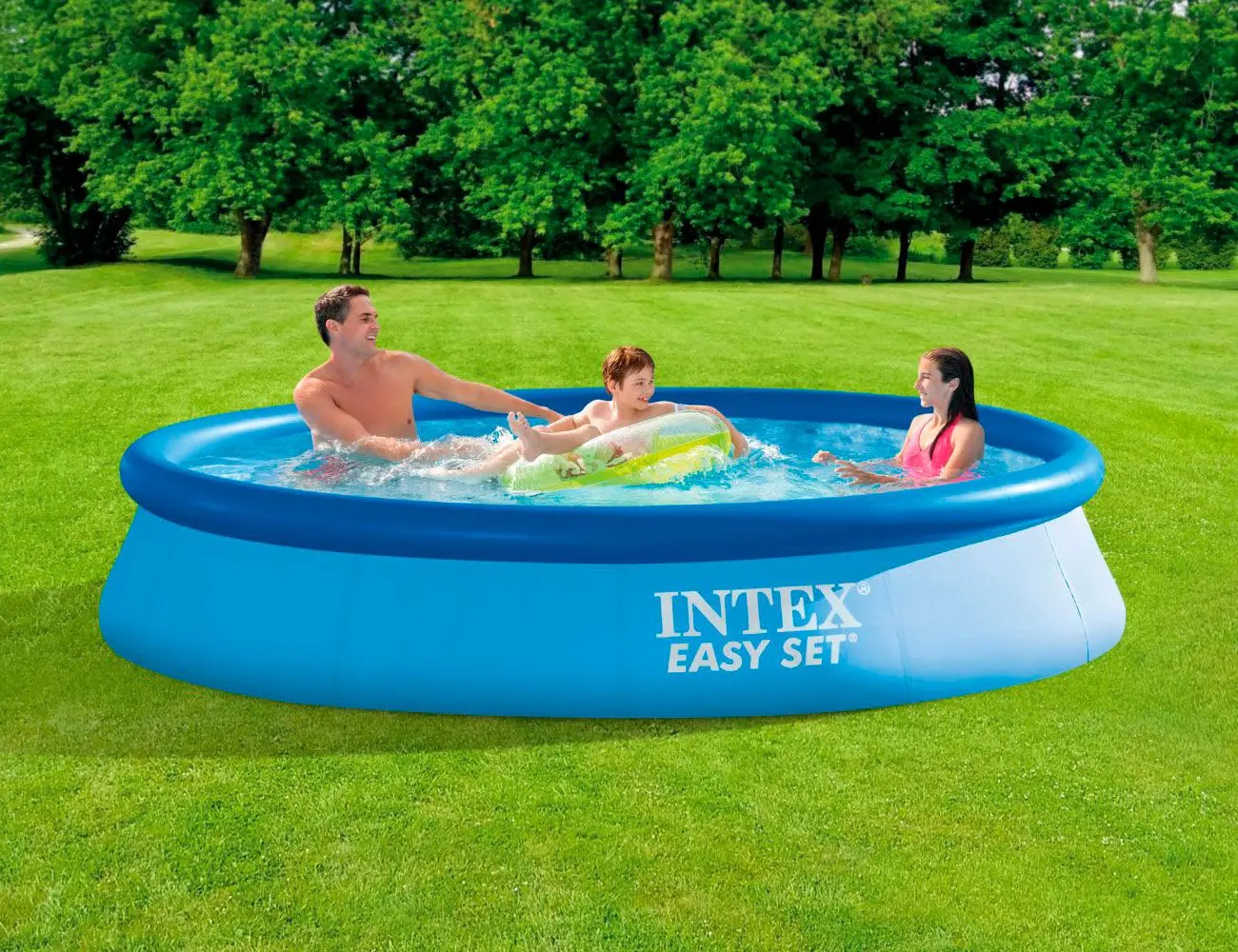 Надувной бассейн Intex Easy Set 28130 (Blue)