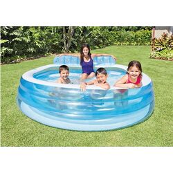 Piscina gonflabila Intex Family Lounge 57190 (Blue/White) Thumb