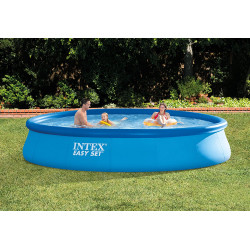 Piscina gonflabila cu plasa de curatare Intex Easy Set 28158 + 29054 + 29050 (Blue) Thumb
