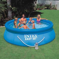 Piscina gonflabila cu acoperire Intex Easy Set 28130 + 28022 (Blue) Thumb