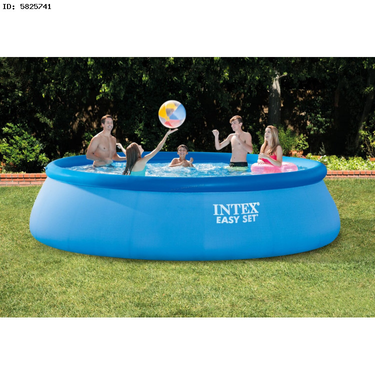 Надувной бассейн с тентом Intex Easy Set 28143 + 28026 (Blue)