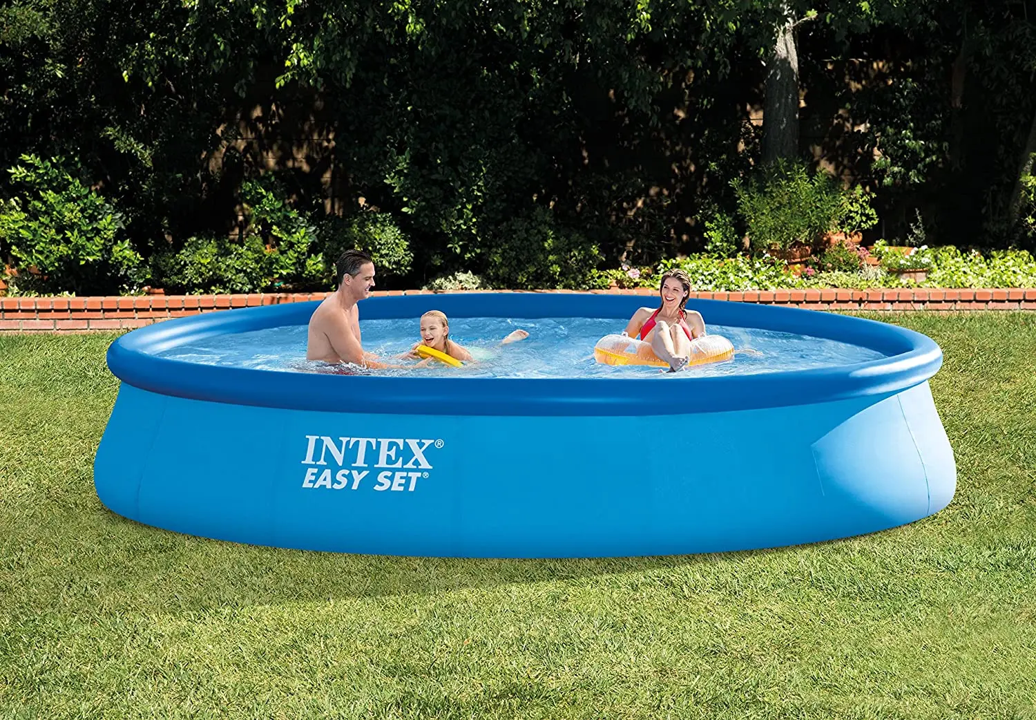 Piscina gonflabila cu acoperire Intex Easy Set 28158 + 28023 (Blue)
