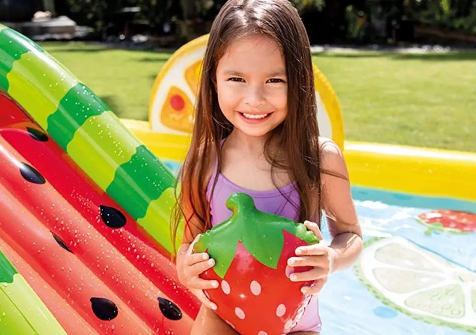 Piscina-centru de joaca Intex Fruit Games 57158 (Yellow)